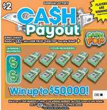 Ca$H Payout scratchcard - game number #1869 - front