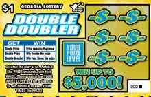 Double Doubler scratchcard - game number #1581 - front