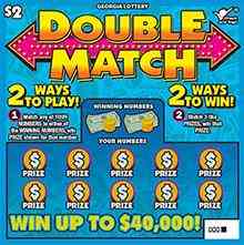 Double Match scratchcard - game number #1700 - front