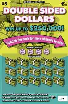 Double Sided Dollars scratchcard - game number #1768 - front