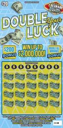 Double Your Luck scratchcard - game number #1901 - front