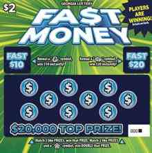Fa$T Money scratchcard - game number #1806 - front