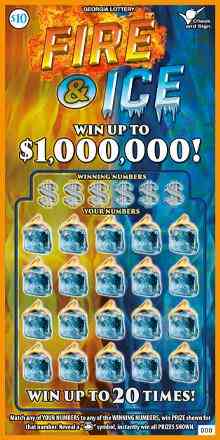 Fire & Ice scratchcard - game number #1694 - front