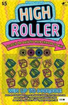 High Roller scratchcard - game number #1674 - front
