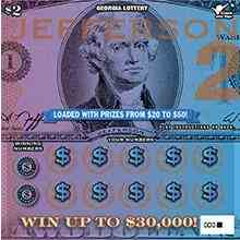 Jefferson scratchcard - game number #1718 - front