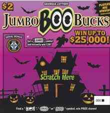 Jumbo Boo Bucks scratchcard - game number #1856 - front