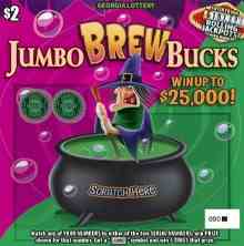 Jumbo Brew Bucks scratchcard - game number #1910 - front