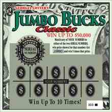 Jumbo Bucks Classic scratchcard - game number #1411 - front