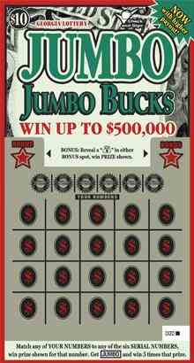 Jumbo Jumbo Bucks scratchcard - game number #1759 - front