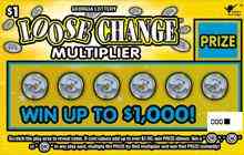 Loose Change Multiplier scratchcard - game number #1605 - front