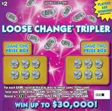 Loose Change Tripler scratchcard - game number #1818 - front
