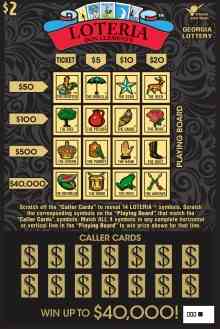 Loteria scratchcard - game number #1322 - front