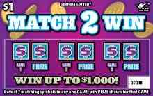 Match 2 Win scratchcard - game number #1640 - front