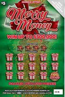 Merry Money scratchcard - game number #1748 - front