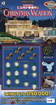 National Lampoon's Christmas V scratchcard - game number #1915 - front