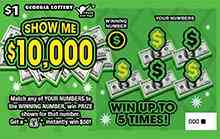 Show Me $10,000 scratchcard - game number #1561 - front