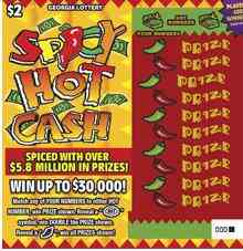 Spicy Hot Cash scratchcard - game number #1853 - front