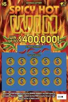 Spicy Hot Win scratchcard - game number #1782 - front