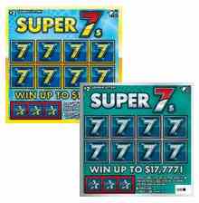 Super 7S scratchcard - game number #1683 - front