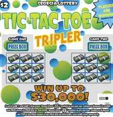Tic Tac Toe Tripler scratchcard - game number #1785 - front