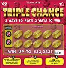Triple Chance scratchcard - game number #1755 - front