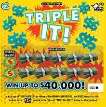 Triple It! scratchcard - game number #1648 - front