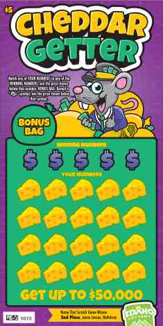 Cheddar Getter scratchcard - game number #1866 - front
