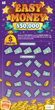 Easy Money scratchcard - game number #1846 - front