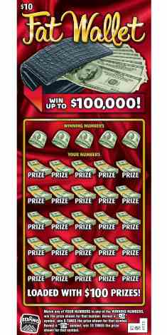 Fat Wallet scratchcard - game number #1914 - front