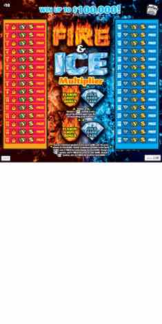 Fire & Ice Multiplier scratchcard - game number #1902 - front