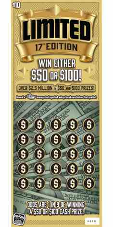 Limited 17Th Edition scratchcard - game number #1893 - front