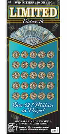 Limited 18Th Edition scratchcard - game number #1912 - front