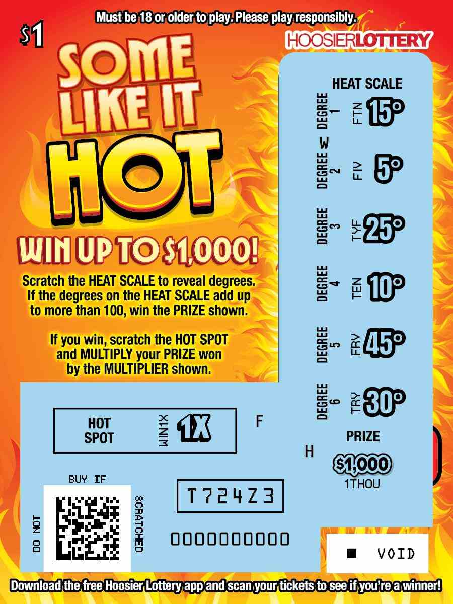 Some Like It Hot scratchcard - game number #2618 - front-scratched