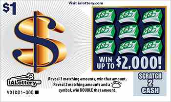 $ scratchcard - game number #732 - front