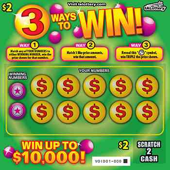 3 Ways To Win! scratchcard - game number #795 - front