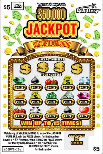 Ending Soon!$50,000 Jackpot scratchcard - game number #700 - front