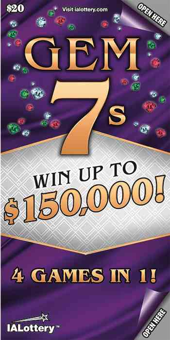 Ending Soon!Gem 7S scratchcard - game number #709 - front