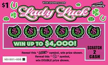 Lady Luck scratchcard - game number #791 - front