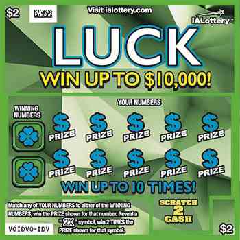 Luck scratchcard - game number #688 - front