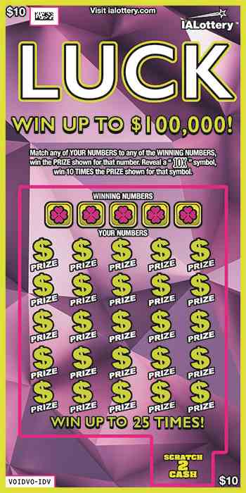 Luck scratchcard - game number #690 - front
