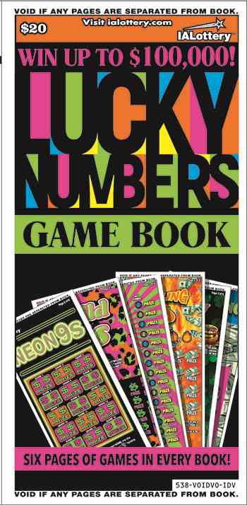 Lucky Numbers Game Book scratchcard - game number #538 - front