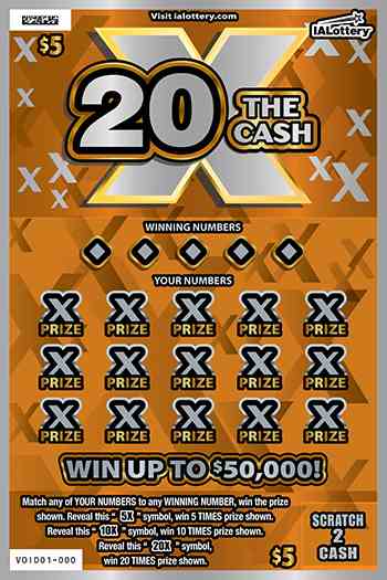 New!20X The Cash scratchcard - game number #801 - front