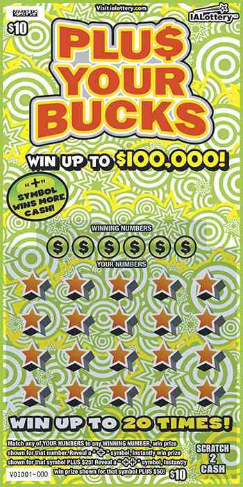 Plu$ Your Bucks scratchcard - game number #663 - front