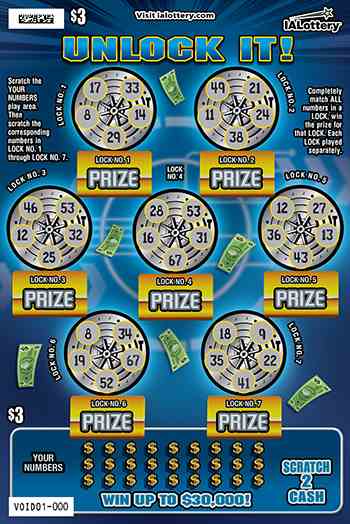 Unlock It scratchcard - game number #793 - front