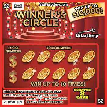 Winner's Circle scratchcard - game number #703 - front