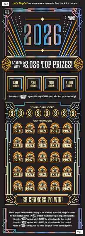 2026 scratchcard - game number #470 - front