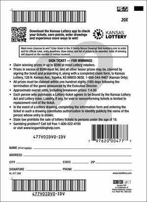 20X scratchcard - game number #477 - back