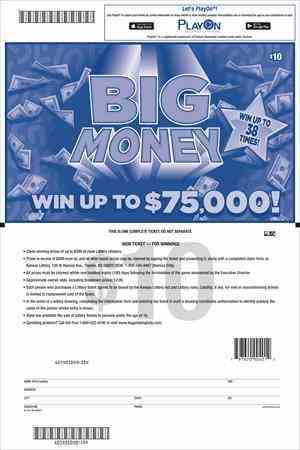 Big Money Super Ticket scratchcard - game number #401 - back