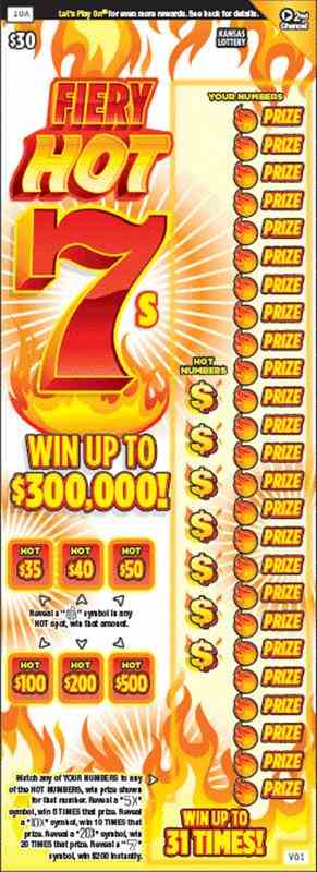 Fiery Hot 7S scratchcard - game number #440 - front
