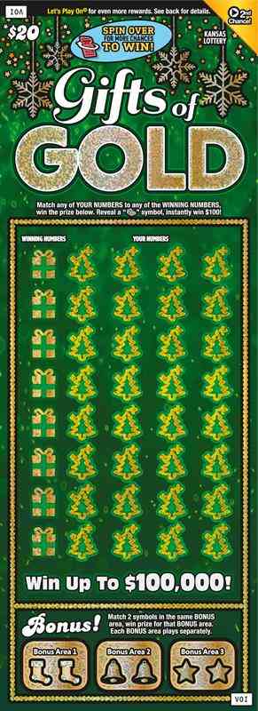 Gifts Of Gold scratchcard - game number #432 - front
